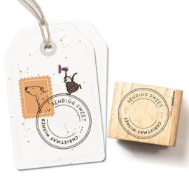 Tekststempel 'Sweet Christmas Wishes'