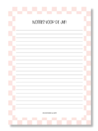 Notitieblok 'Notities voor de juf!'