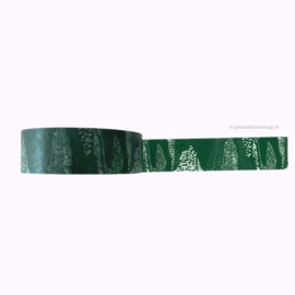 Washi tape patroon groen en wit