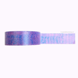 Washi tape printje paars blauw