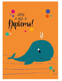 Kaart Joehoe je hebt je diploma!
