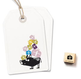 Mini stempel mini cadeautje