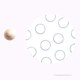 Mini stempel M | stippen cirkel