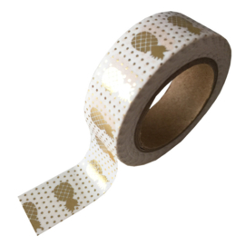 Washi tape | Gouden ananassen