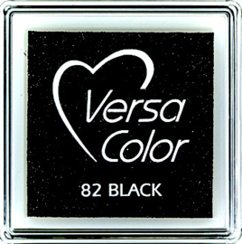 Versacolor |  82 BLACK  | Zwart stempelkussen