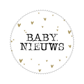 (Sluit-)sticker 'Babynieuws'