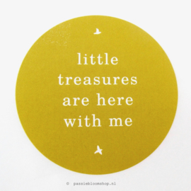 Sluitstickers Little Treasures Geel  (10 stuks)
