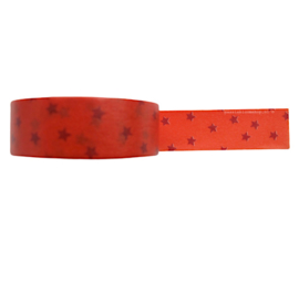 Washi tape sterren rood