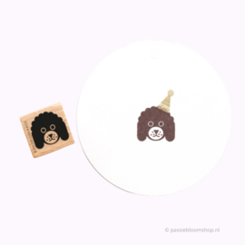 Stempel poedel doodle hond