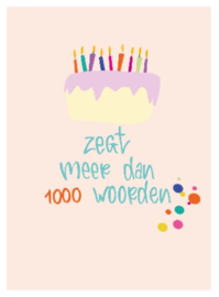 Kaart Taart zegt meer dan 1000 woorden