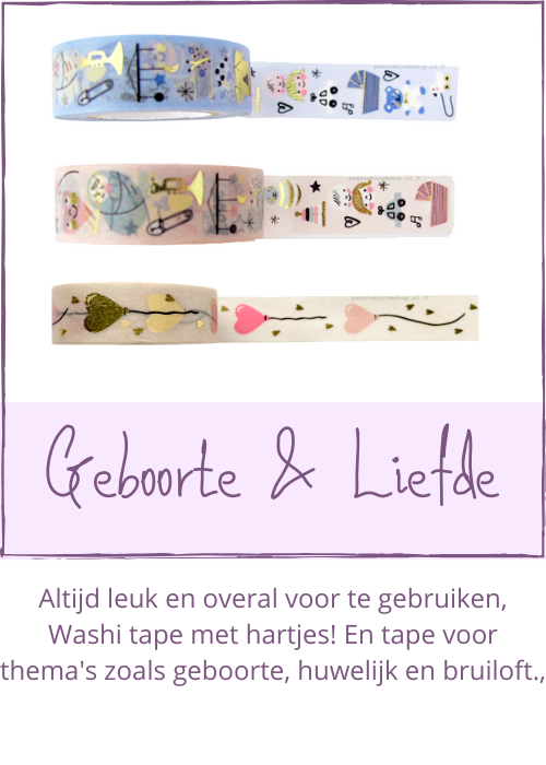 Washi tape geboorte