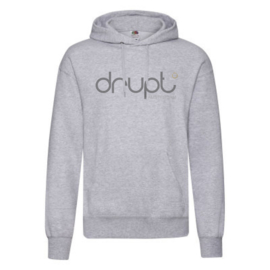 Drupt hoodie Grey fade logo black or white