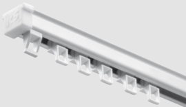 KS rail aluminium wit compleet 101 tot 125cm