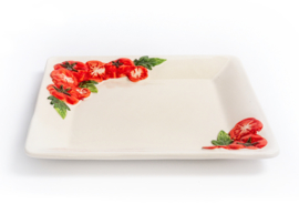Bord met tomaten vierkant
