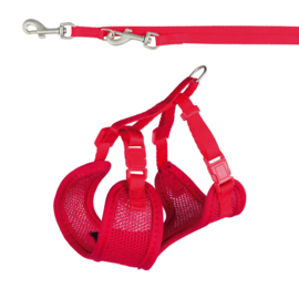 Softtuigje met riem (rood)