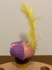 Year ring plug Piet hat Pink-Purple