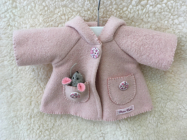 Jacket organic fleece pink