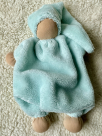 Cuddly doll turquoise light skin tone