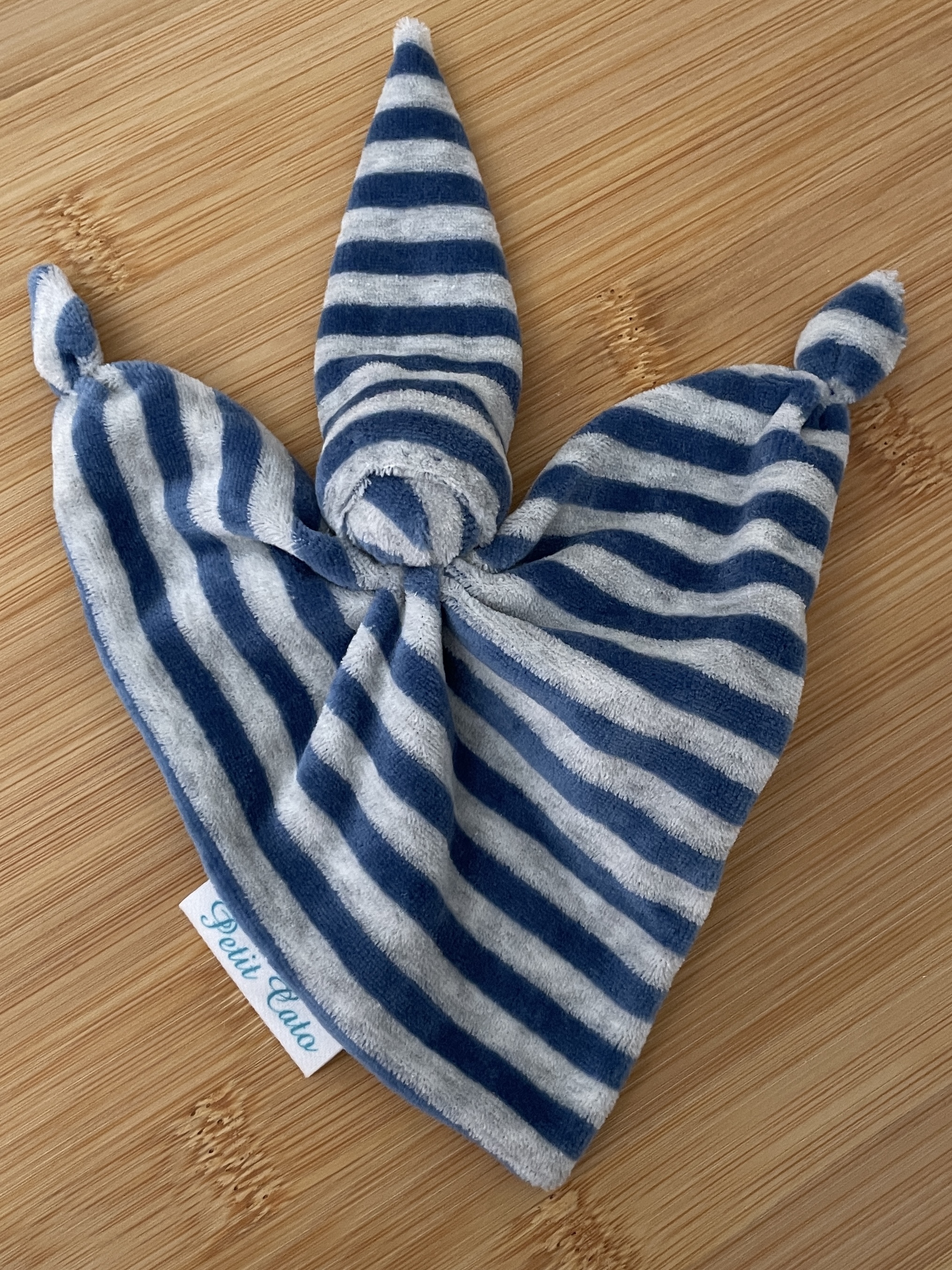 Petit Catootje - Rag doll - blue striped