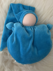 Wiegepopje - hemels blauw