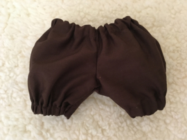 Puff pants brown doll 30 cm