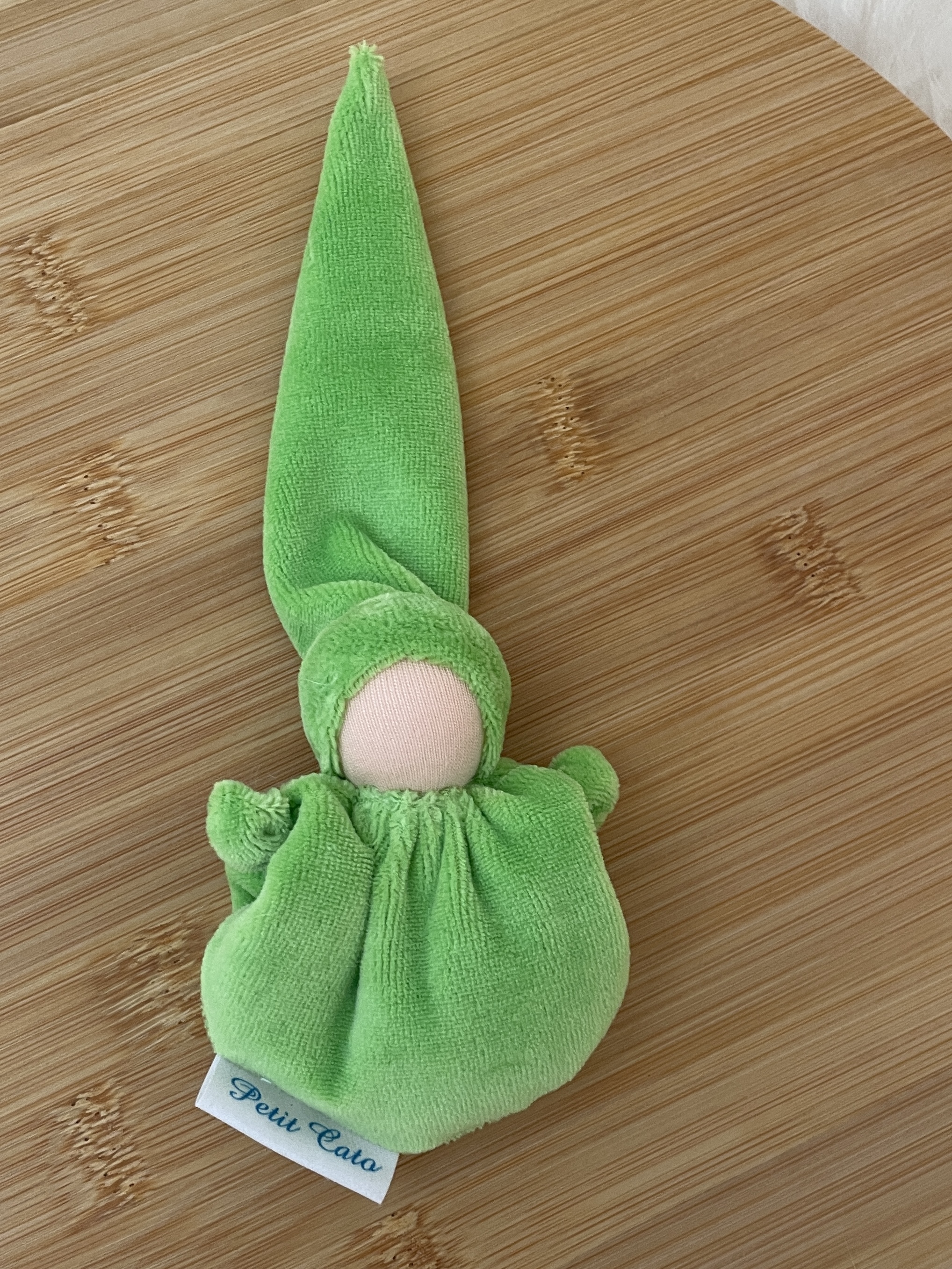 Petit Catootje - Wiegepopje -Grasgroen