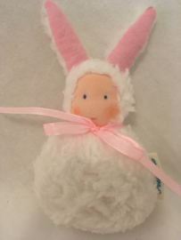 Rabbit white-pink