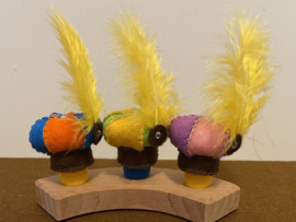 Year ring plug Piet hat Pink-Purple