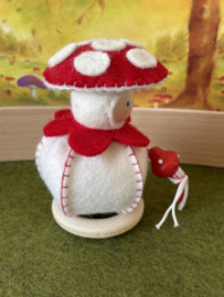 Mushroom ball  red - white