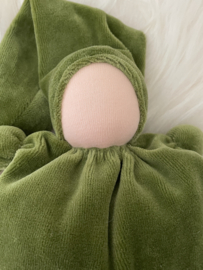 Wiege Puppe- moosgrün