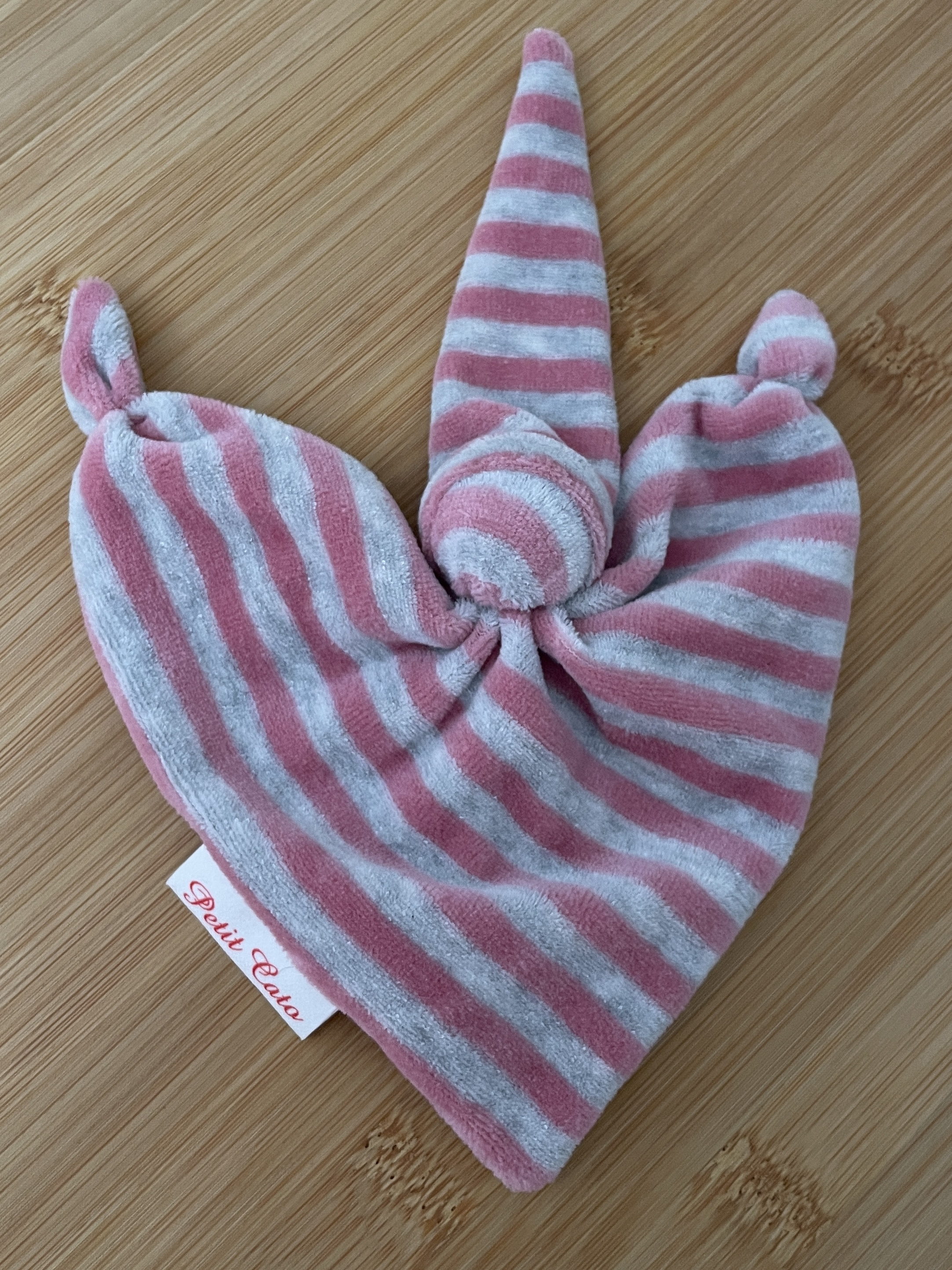 Petit Catootje - Rag doll - pink striped