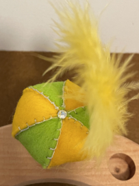 Year ring plug Pete hat green- yellow