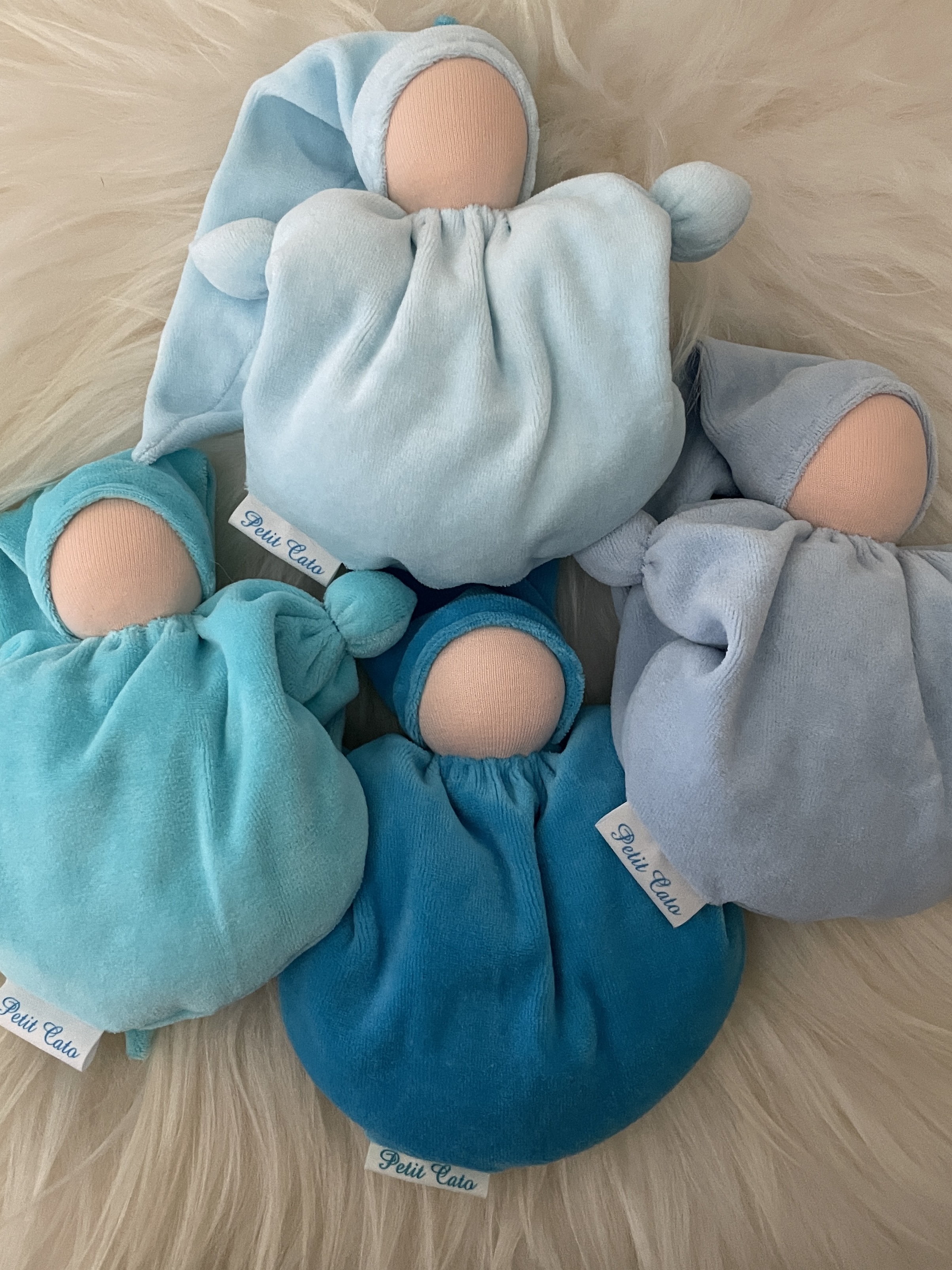 Wiegepopje - Zacht Blauw