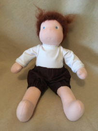 Puff pants brown doll 30 cm