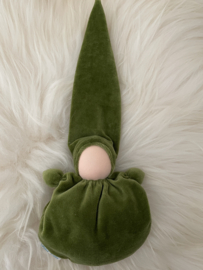 Wiege Puppe- moosgrün
