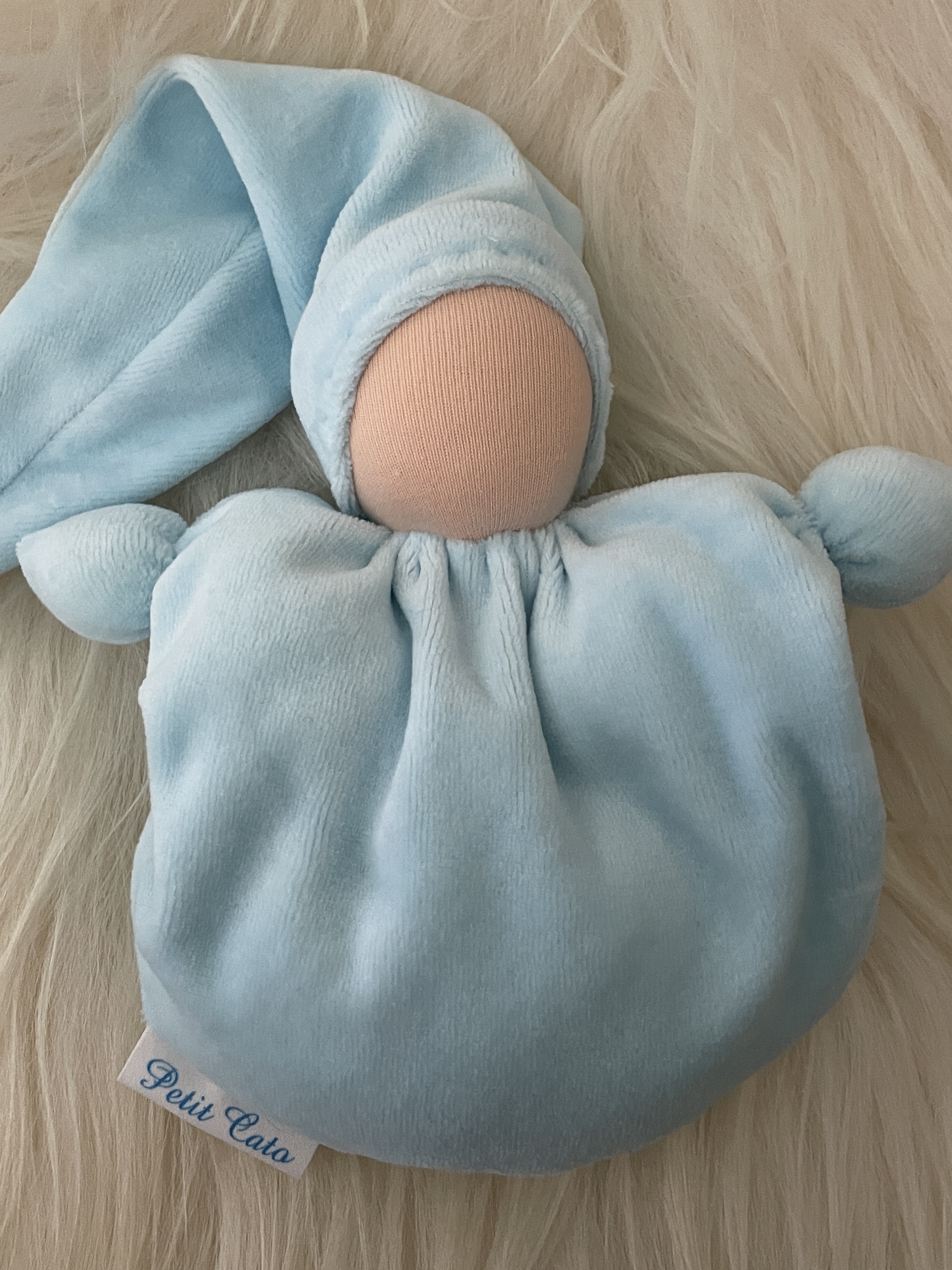 Wiegepopje - Zacht Blauw