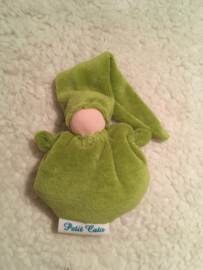 Petit Catootje - Crib doll - lime green