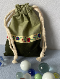 Marble bag green