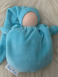 Wiegepopje - licht turquoise