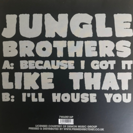 Jungle Brothers ‎– Because I Got It Like That / I'll House You (7")