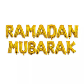 Ramadan Mubarak folie ballon goud