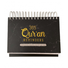 365 Qur’an reminders zwart (goudfolie)