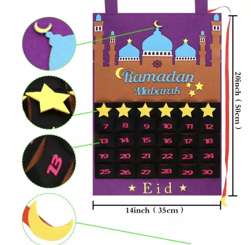 Ramadan kalender paars
