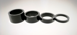 Carbon spacers, diverse hoogtes en afwerkingen