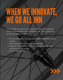 THOR ABSOLUTE WIELSET, ROAD BIKE-CARBON SPOKES