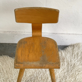 Vintage schoolstoel