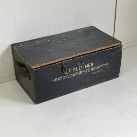 Brocante zwarte kist