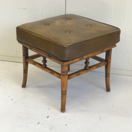Kruk/hocker leren kussen