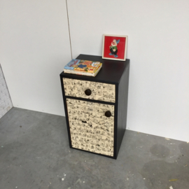 Strip kastje zwart-wit