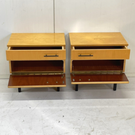 Set vintage nachtkastjes